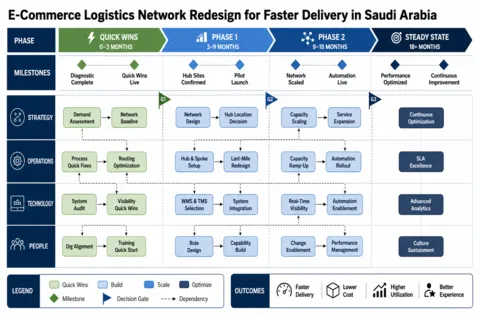 Redesigning E-Commerce Logistics Networks for Faster, Leaner Delivery in Saudi Arabia