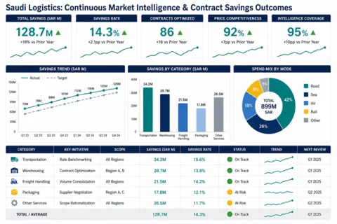 Building Continuous Market Intelligence and Insights for Saudi Arabia’s Logistics Sector