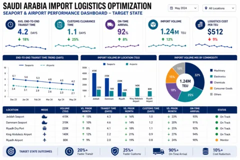 Optimizing Port and Airport Logistics to Reduce Delays and Costs in Saudi Arabia