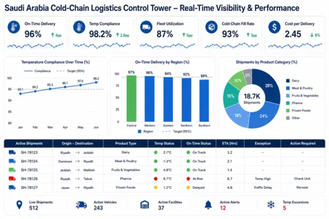 Digital Logistics Solutions to Enhance Visibility and Control Across Saudi Supply Chains