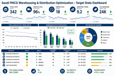 Warehousing and Distribution Optimization for FMCG Players in Saudi Arabia