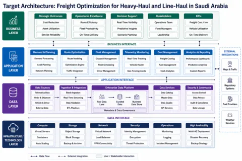 Freight and Transportation Optimization for Heavy-Haul and Line-Haul in Saudi Arabia